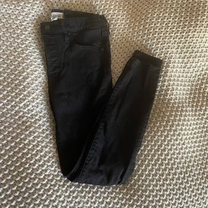 Madewell black 9inch rise skinny jeans